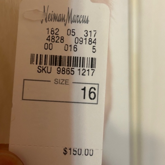 Helena white faux fur vest size 16 NWT - Picture 4 of 8